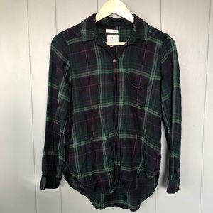Green and blue Flannel